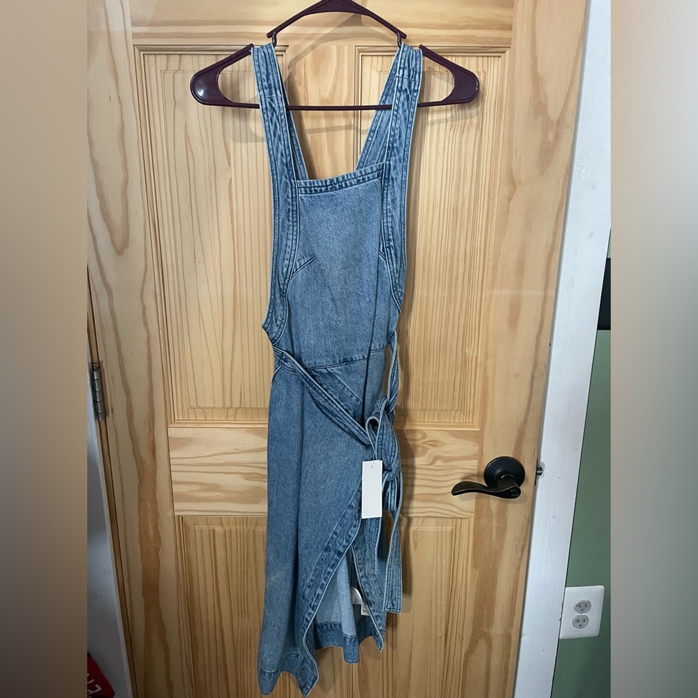 Aritzia demin wrap dress